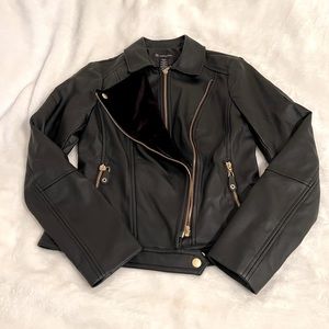 INC Faux Leather Jacket